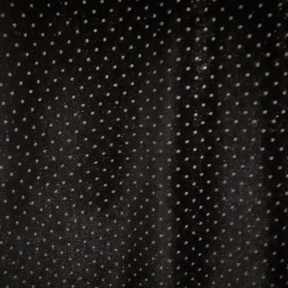 Black velvet pokadot skirt - Picture 5 of 5